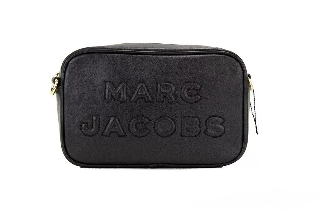 Marc Jacobs Flash Black Smooth Leather Logo Embossed Camera Crossbody Handbag Marc Jacobs Flash Black Smooth Leather Logo Embossed Camera Crossbody Handbag | Image 1