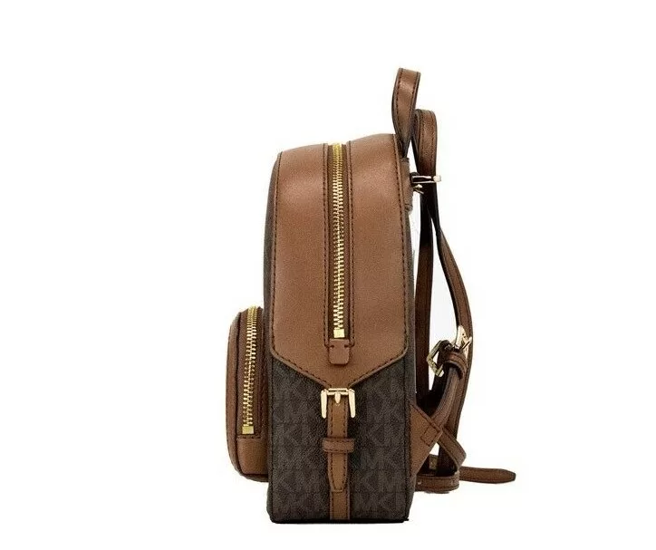 Michael Kors Jaycee mini XS Brown Signature PVC Zip Pocket Shoulder Backpack Bag Michael Kors Jaycee mini XS Brown Signature PVC Zip Pocket Shoulder Backpack Bag | Image 3