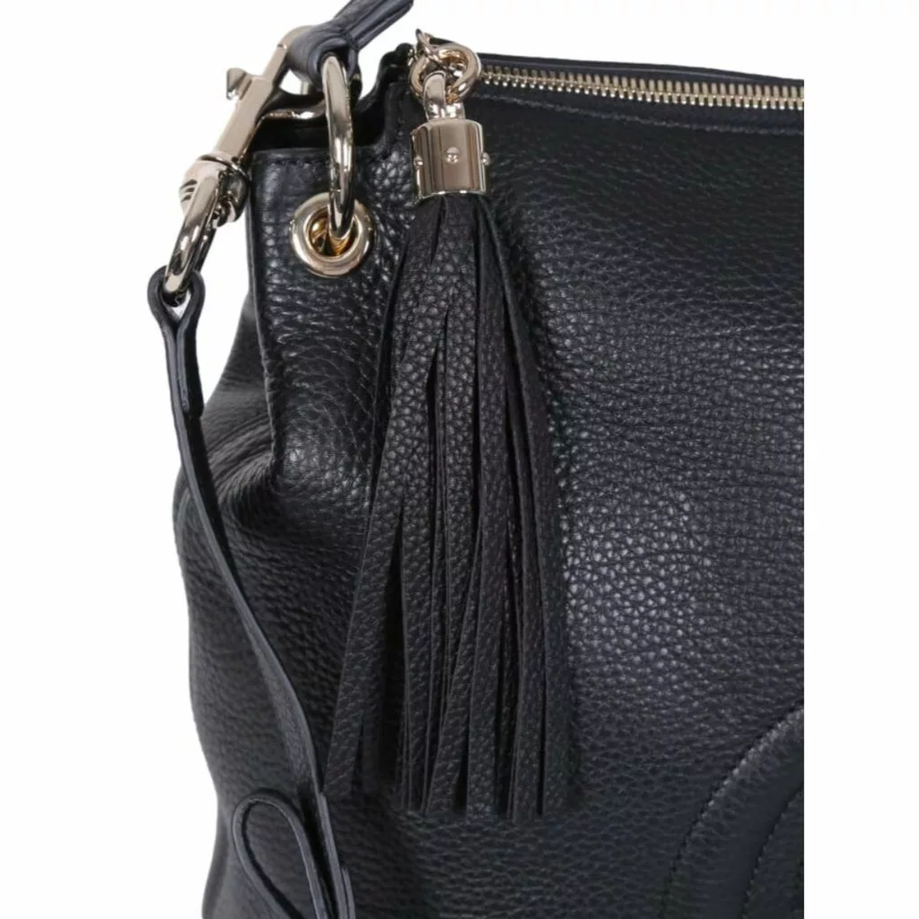 Gucci Black GG Disco Soho Leather Hobo Handbag Gucci Black GG Disco Soho Leather Hobo Handbag | Image 8