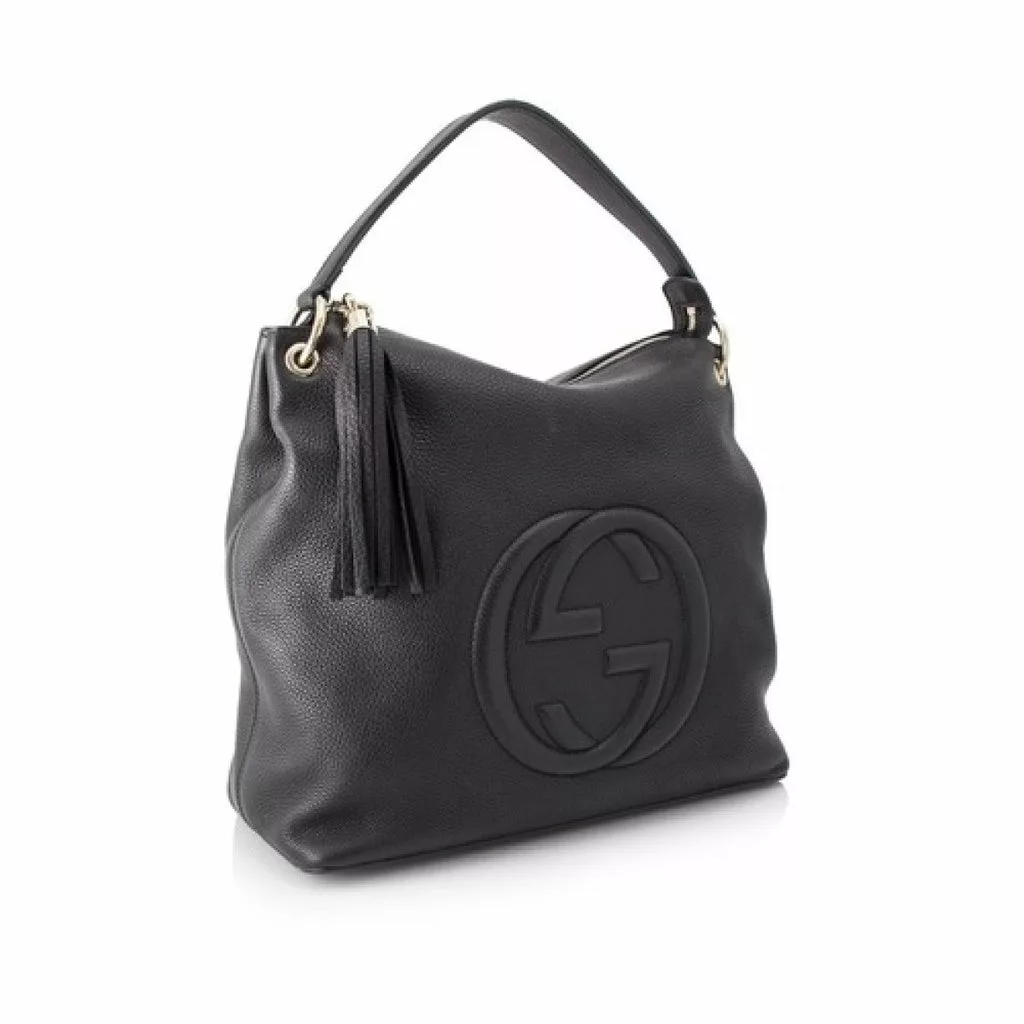 Gucci Black GG Disco Soho Leather Hobo Handbag Gucci Black GG Disco Soho Leather Hobo Handbag | Image 3