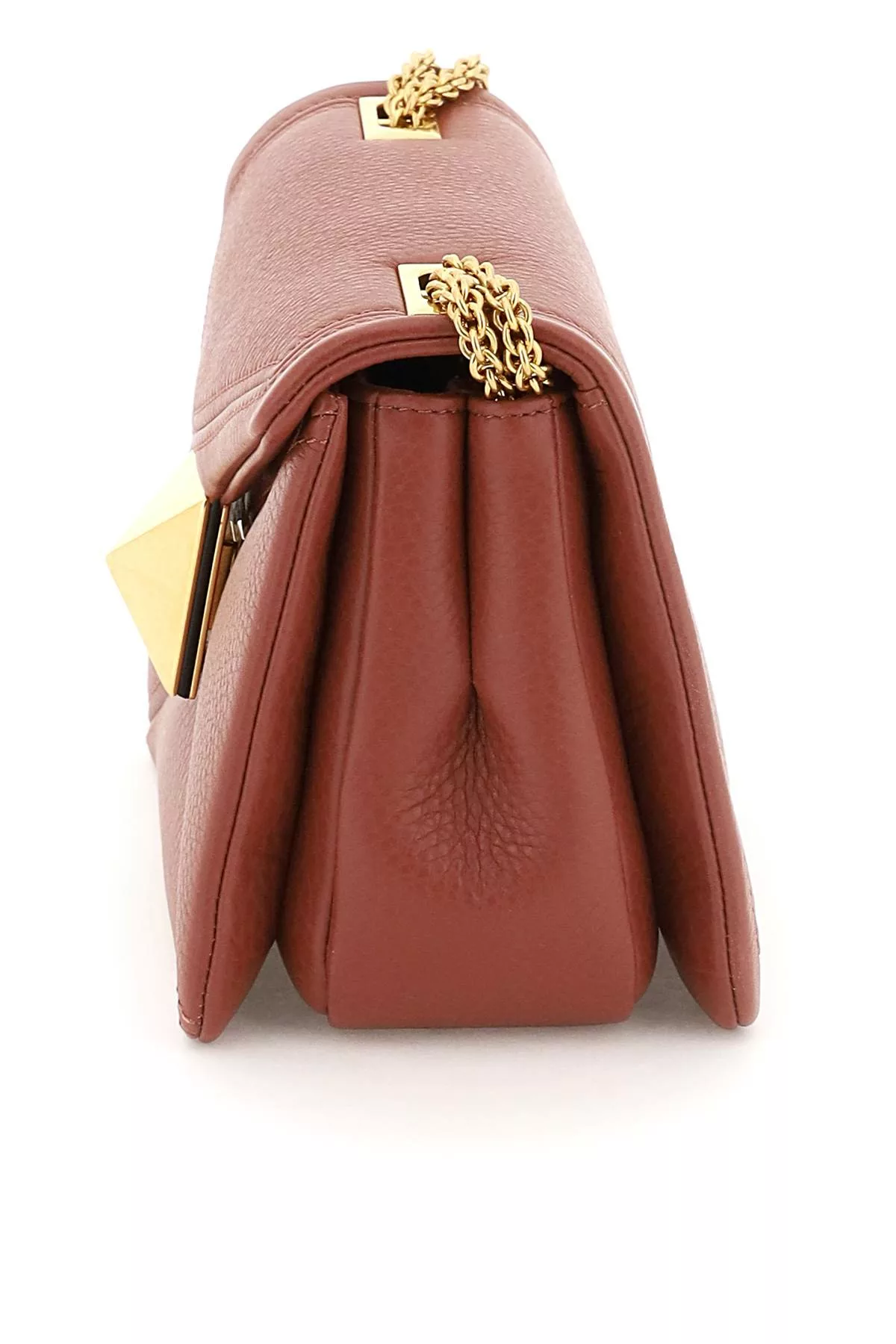 Valentino garavani grained leather one stud bag with chain Valentino garavani grained leather one stud bag with chain | Image 3