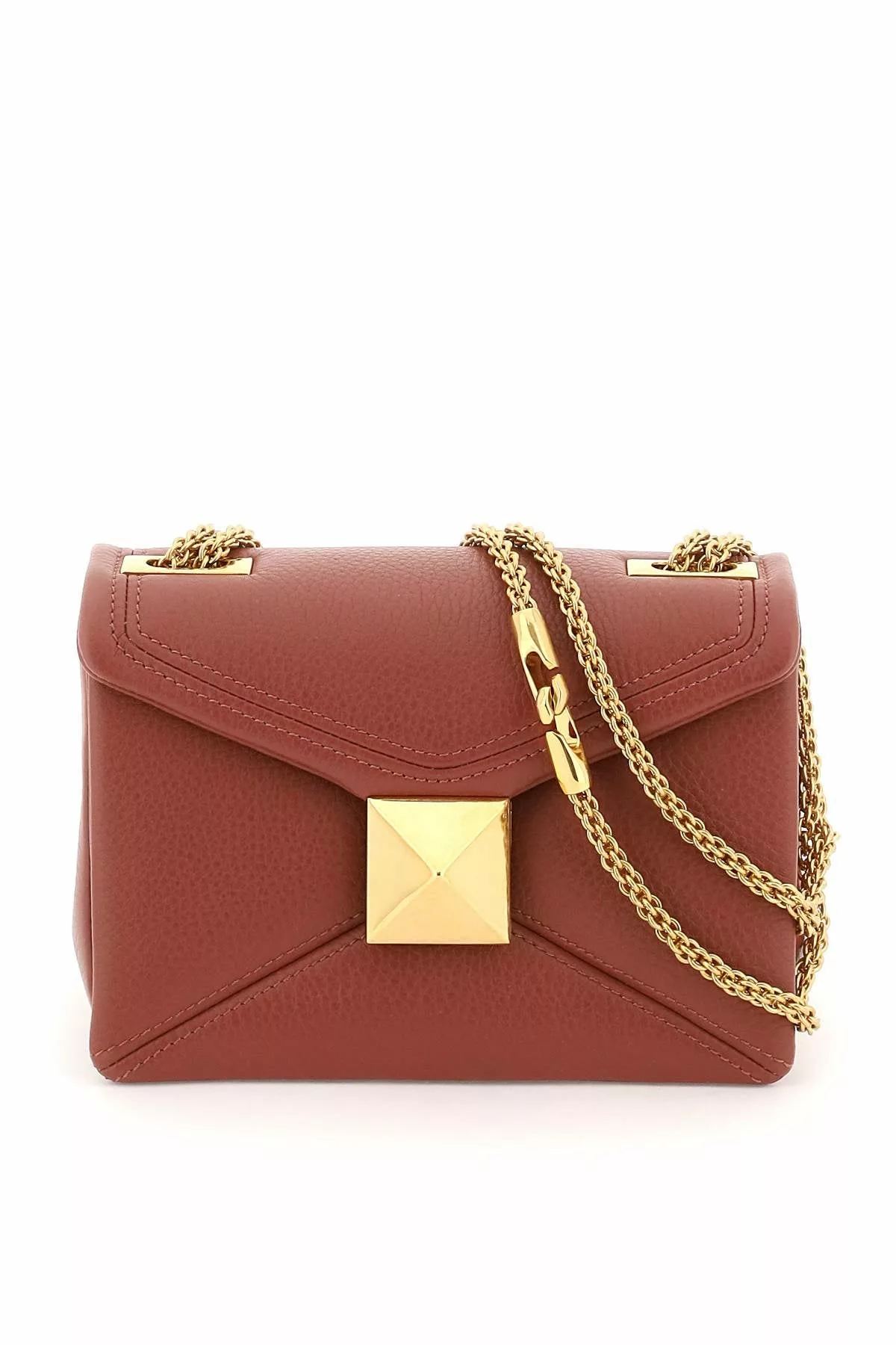 Valentino garavani grained leather one stud bag with chain Valentino garavani grained leather one stud bag with chain | Image 1