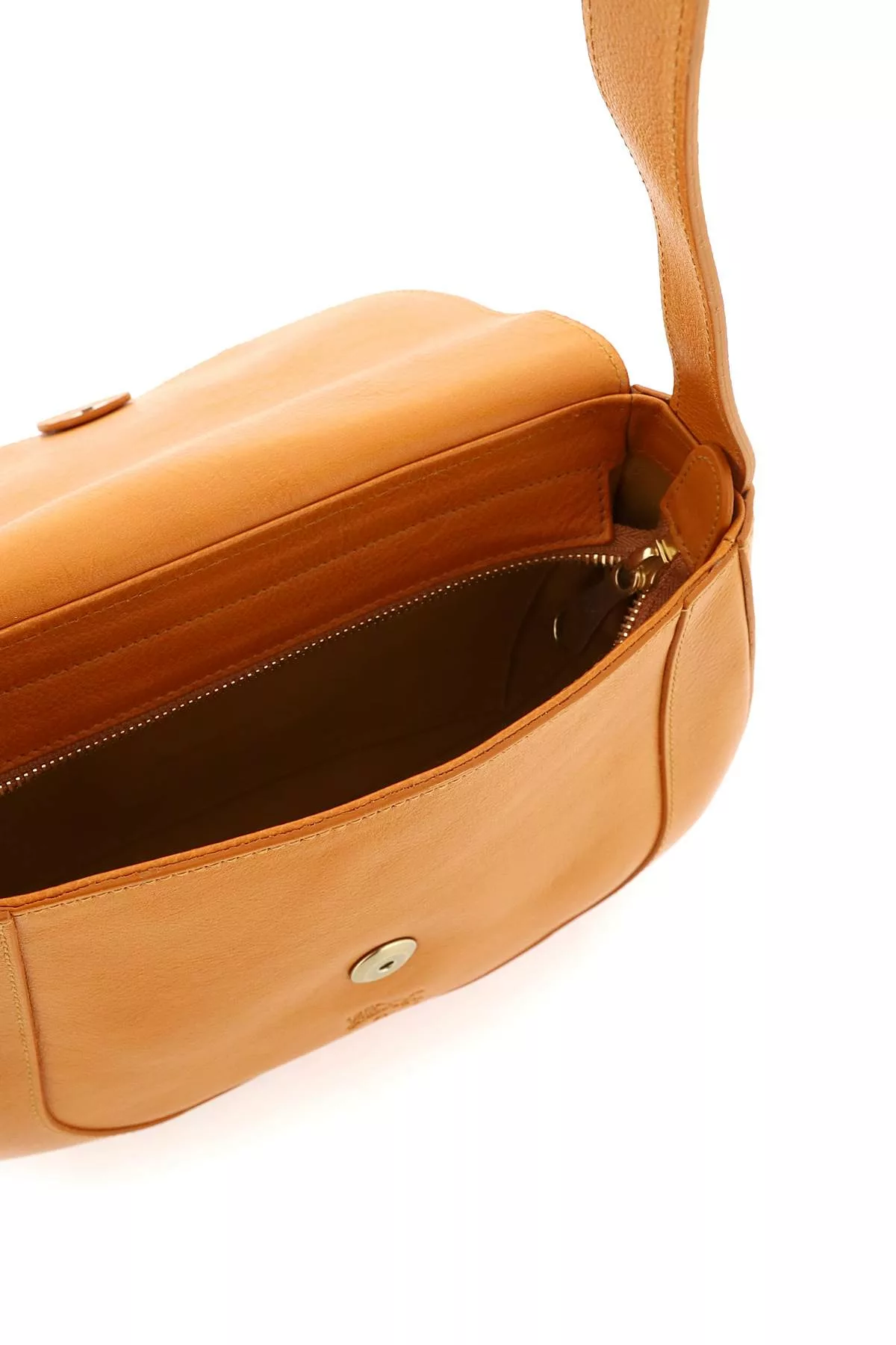 Il bisonte grained leather shoulder bag Il bisonte grained leather shoulder bag | Image 2
