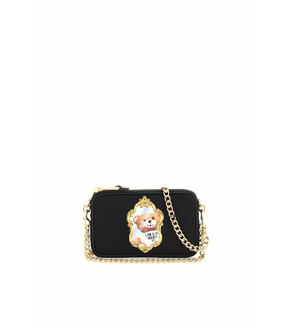 Moschino ‘teddy mirror’ mini bag with chain | Image 1