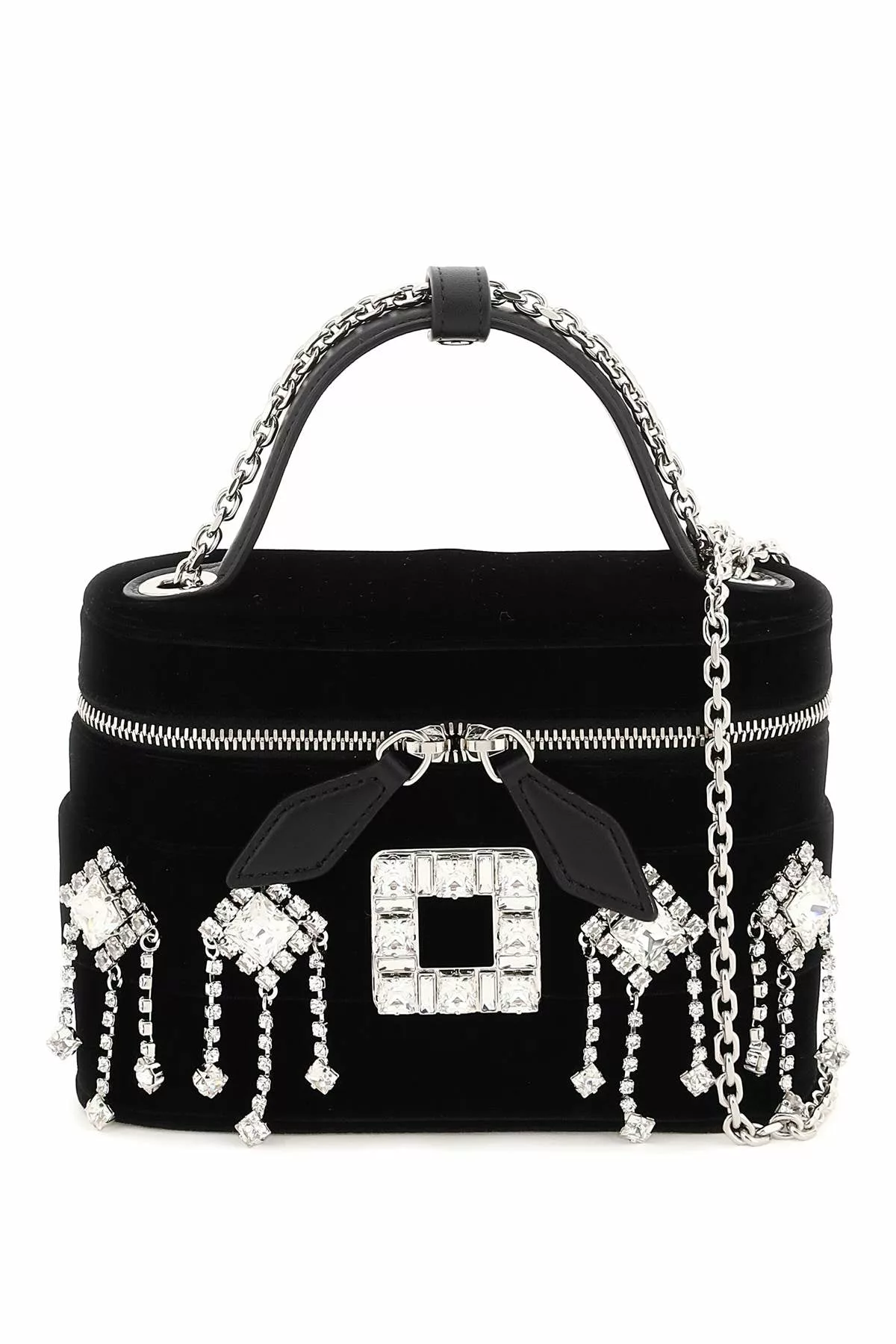 Roger vivier velvet ‘roger vivier vanity’ mini bag Roger vivier velvet ‘roger vivier vanity’ mini bag | Image 1