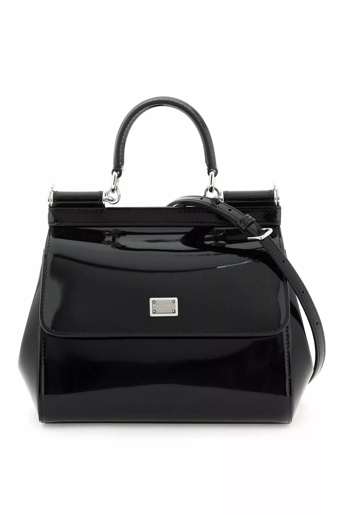 Dolce & gabbana patent leather ‘sicily’ handbag Dolce & gabbana patent leather ‘sicily’ handbag | Image 1