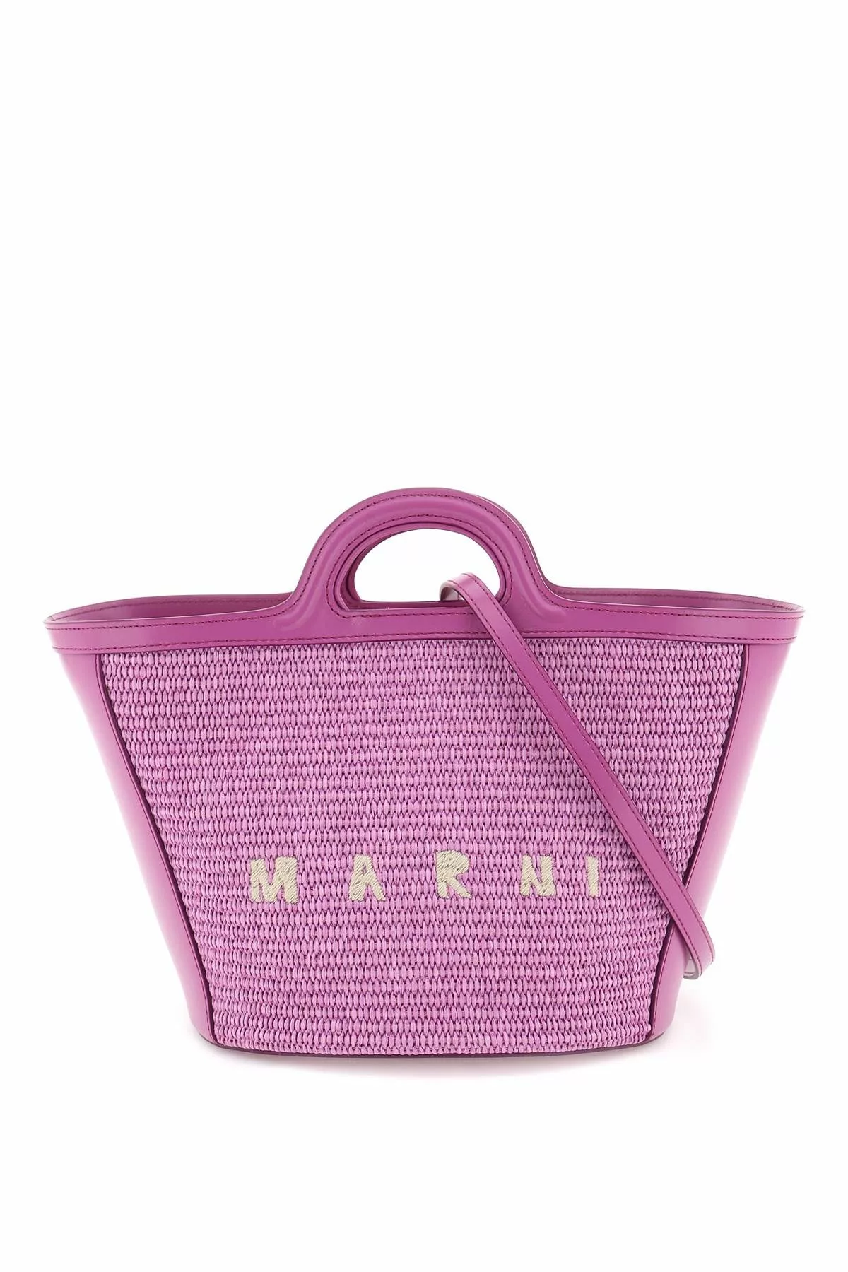 Marni raffia and leather small tropicalia bucket bag Marni raffia and leather small tropicalia bucket bag | Image 1