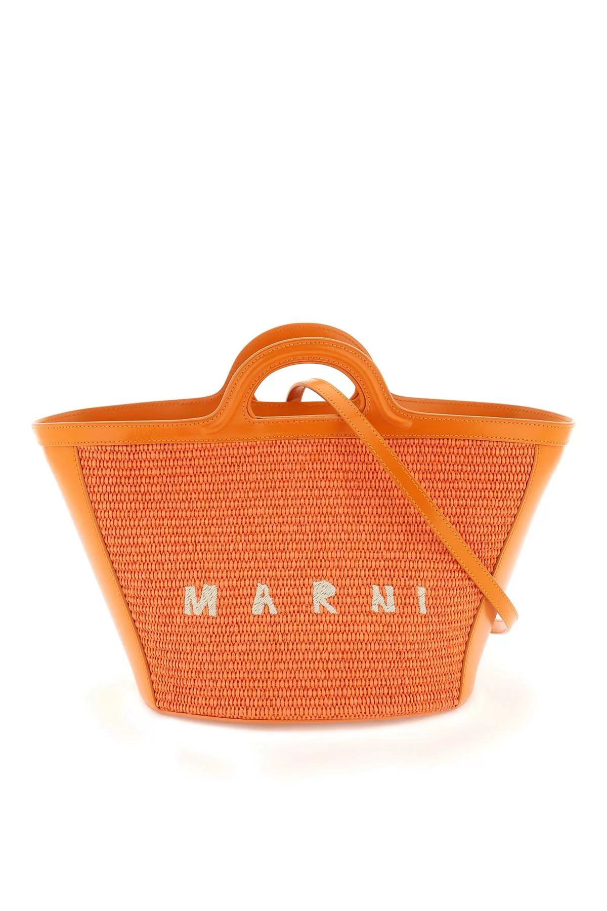 Marni raffia and leather small tropicalia bucket bag Marni raffia and leather small tropicalia bucket bag | Image 1