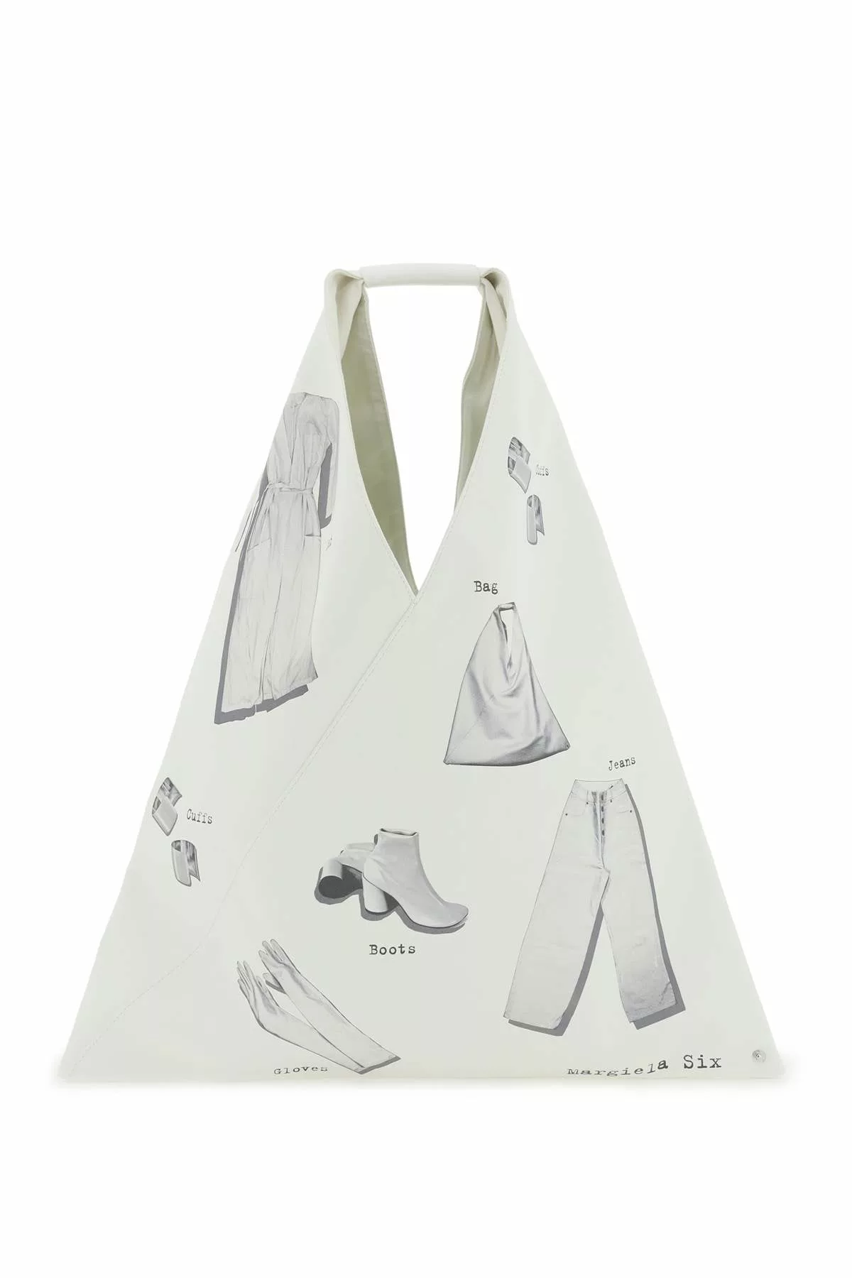 Mm6 maison margiela faux leather japanese bag with ready-made print Mm6 maison margiela faux leather japanese bag with ready-made print | Image 1