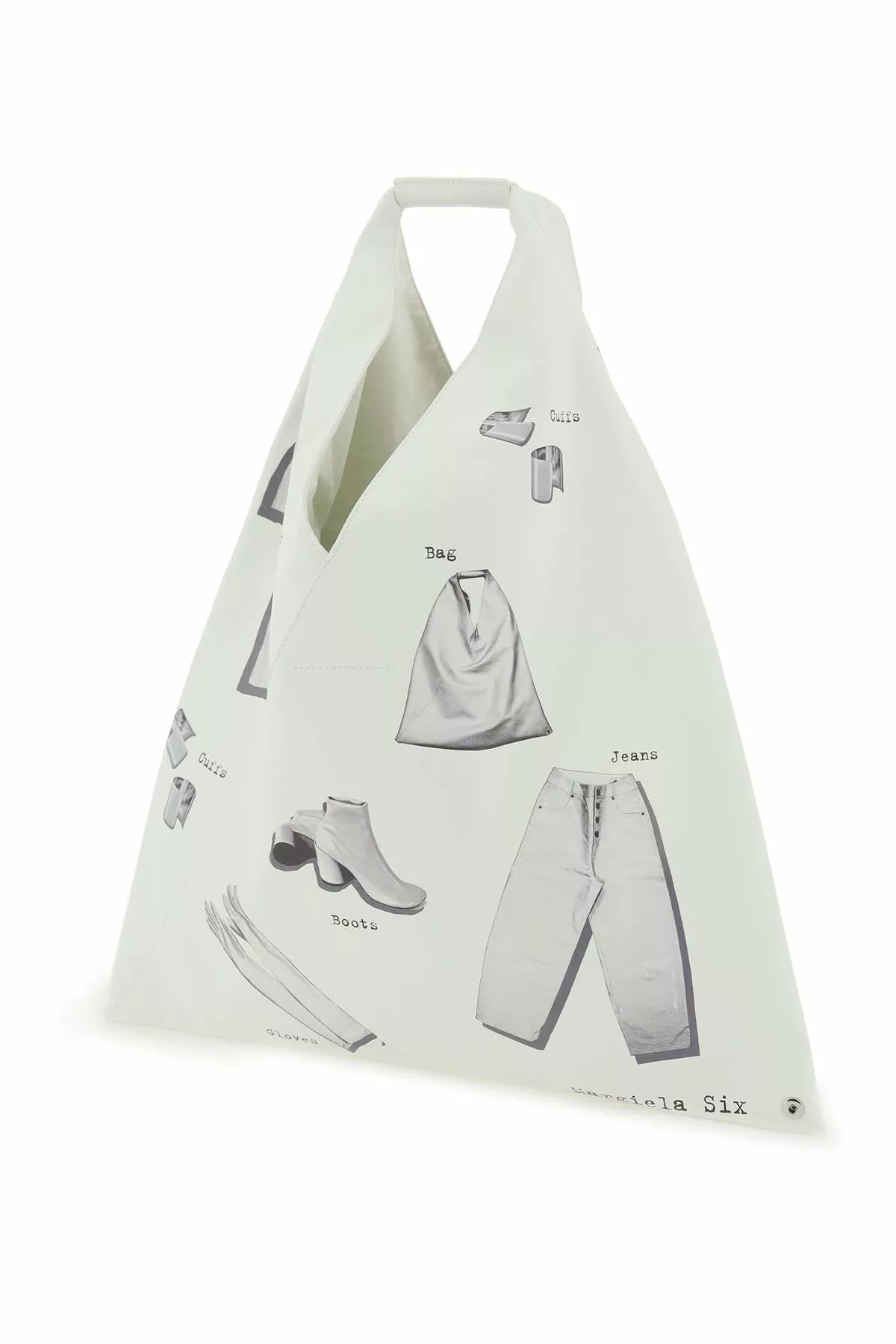 Mm6 maison margiela faux leather japanese bag with ready-made print Mm6 maison margiela faux leather japanese bag with ready-made print | Image 2
