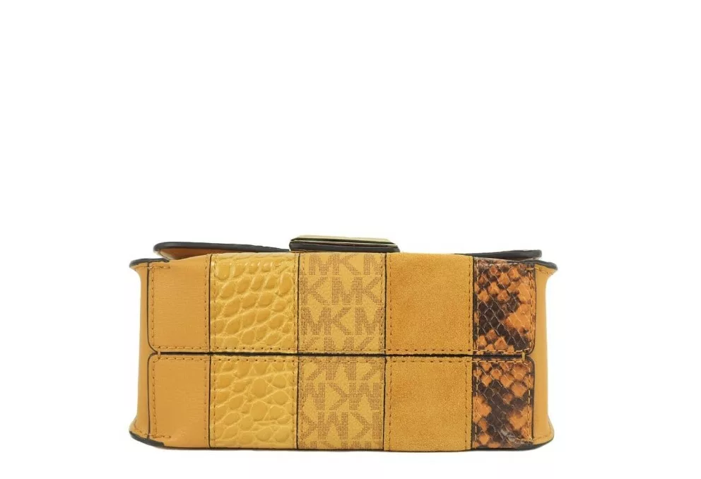 Michael Kors Sonia Small Marigold Square Shoulder Crossbody Bag Michael Kors Sonia Small Marigold Square Shoulder Crossbody Bag | Image 4