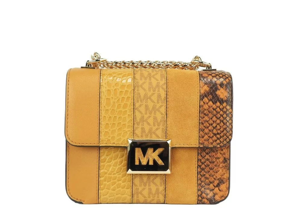Michael Kors Sonia Small Marigold Square Shoulder Crossbody Bag Michael Kors Sonia Small Marigold Square Shoulder Crossbody Bag | Image 1