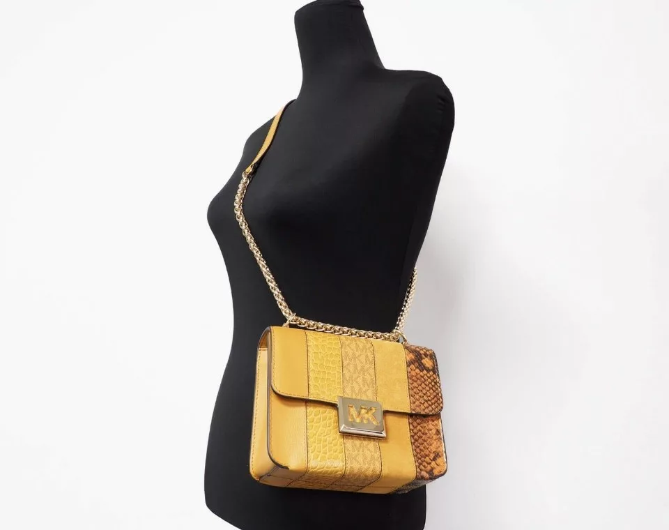 Michael Kors Sonia Small Marigold Square Shoulder Crossbody Bag Michael Kors Sonia Small Marigold Square Shoulder Crossbody Bag | Image 2