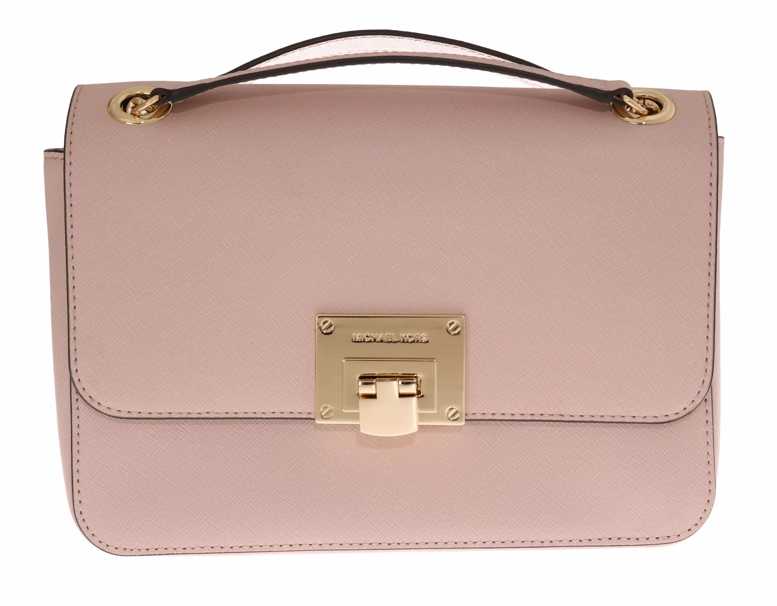 Michael Kors Pink Tina Leather Shoulder Bag Michael Kors Pink Tina Leather Shoulder Bag | Image 1