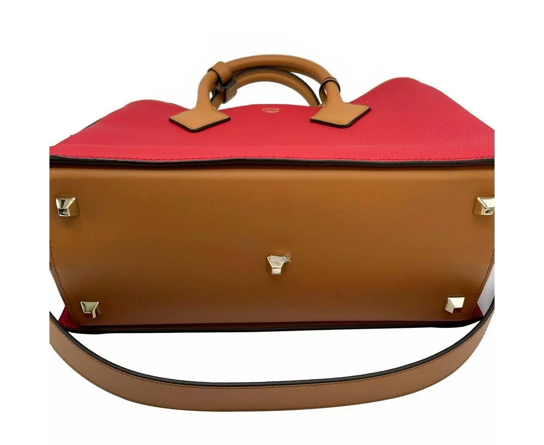 MCM Red Milano Ruby Leather Medium Tote Shoulder Bag MCM Red Milano Ruby Leather Medium Tote Shoulder Bag | Image 5