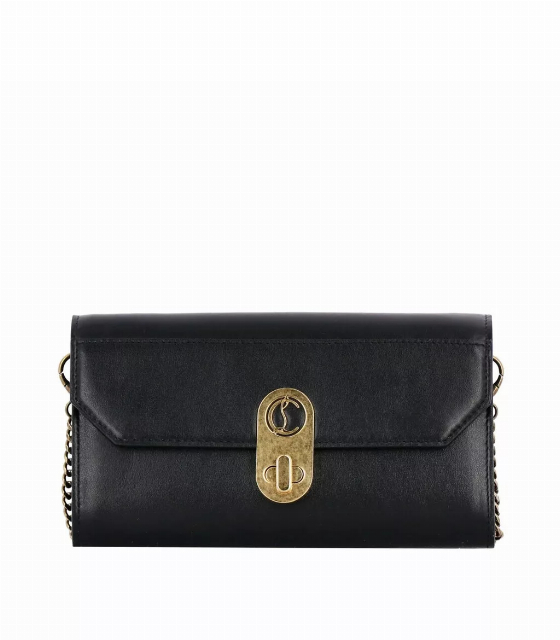 Christian Louboutin Elisa Black Calf Paris Convertible Shoulder Belt | Image 1