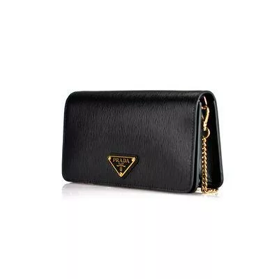 Prada Miniborse Black Vitello Move Leather Chain Cross Body Prada Miniborse Black Vitello Move Leather Chain Cross Body | Image 3