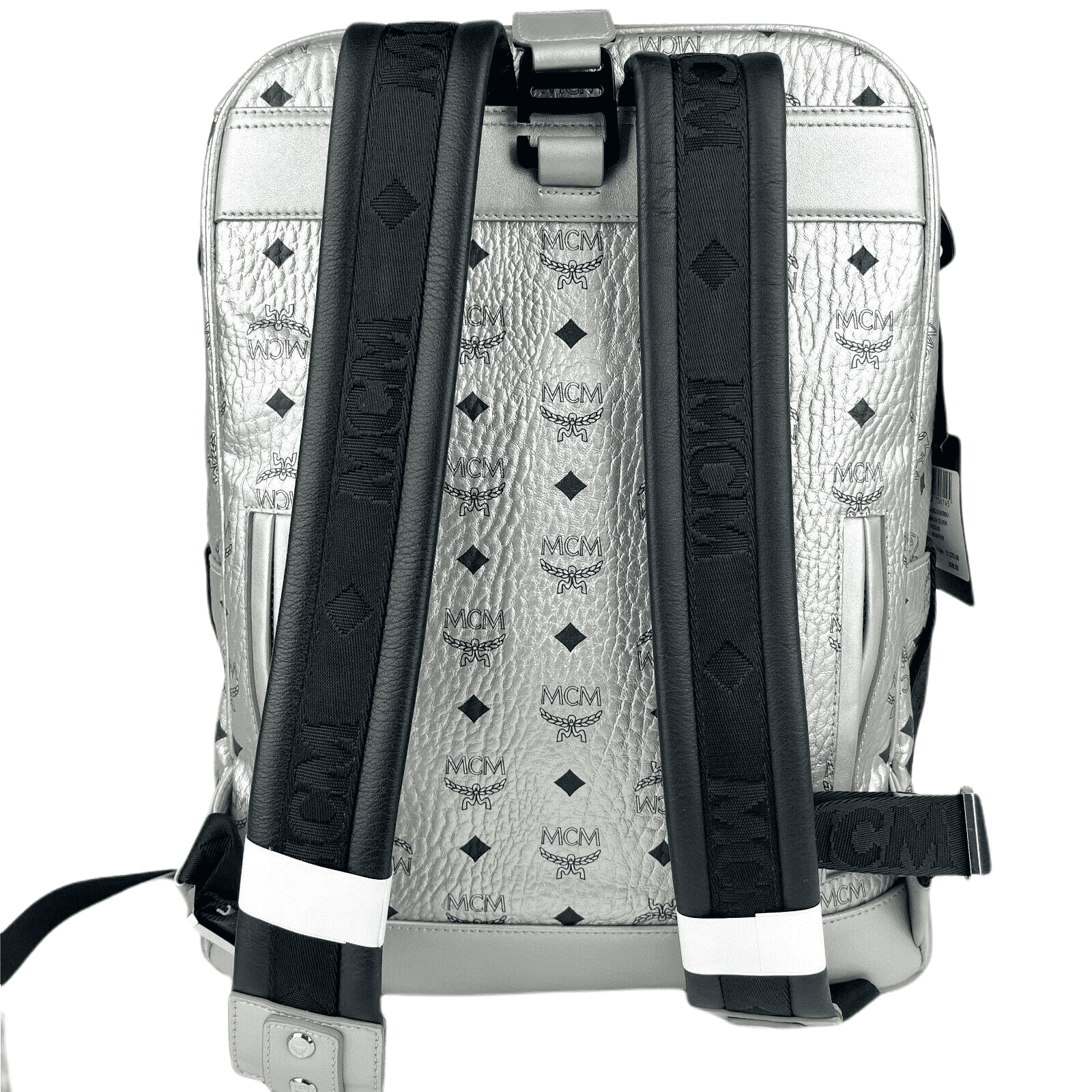 MCM MCM Women Jemison 2in1 Silver Visetos Medium Backpack Belt Bag MCM MCM Women Jemison 2in1 Silver Visetos Medium Backpack Belt Bag | Image 4