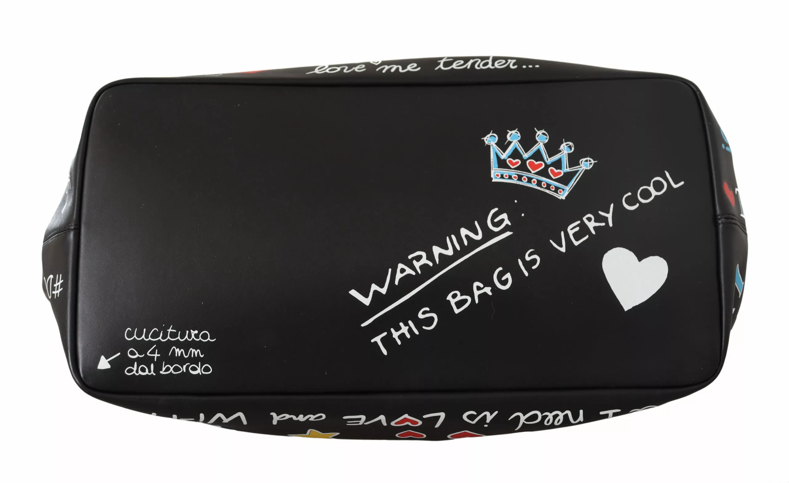 Dolce & Gabbana Black Leather Amore Bellezza BEATRICE Bag Dolce & Gabbana Black Leather Amore Bellezza BEATRICE Bag | Image 4