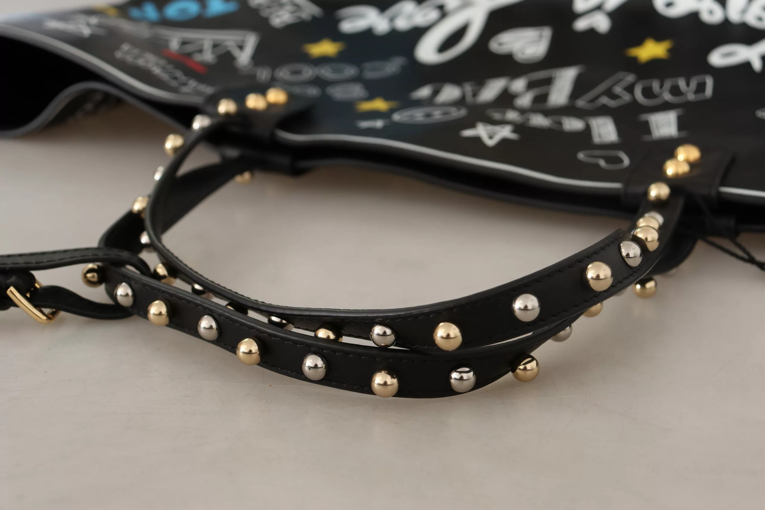 Dolce & Gabbana Black Leather Amore Bellezza BEATRICE Bag Dolce & Gabbana Black Leather Amore Bellezza BEATRICE Bag | Image 5