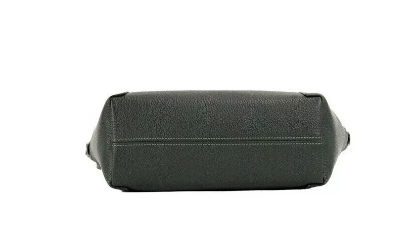 COACH Kacey Amazon Green Pebble Leather Top Zip Satchel Crossbody Bag COACH Kacey Amazon Green Pebble Leather Top Zip Satchel Crossbody Bag | Image 3
