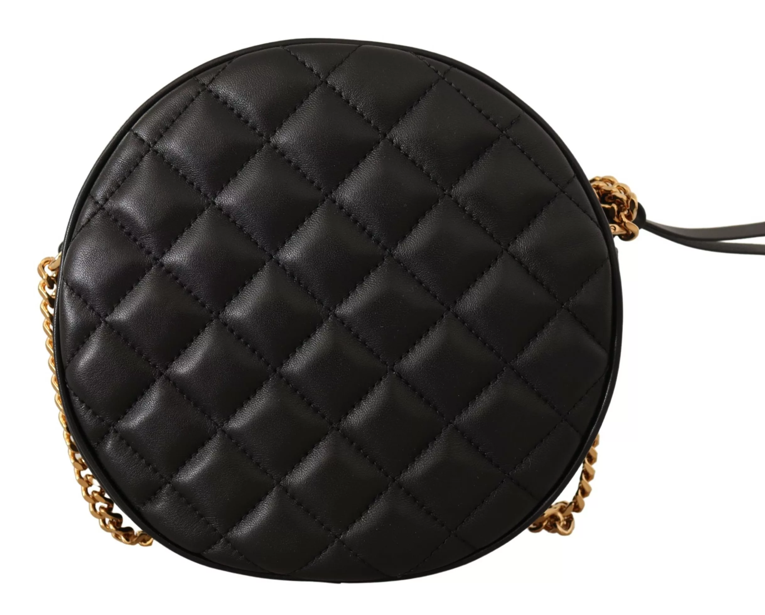 Versace Black Nappa Leather Medusa Round Shoulder Bag Versace Black Nappa Leather Medusa Round Shoulder Bag | Image 3