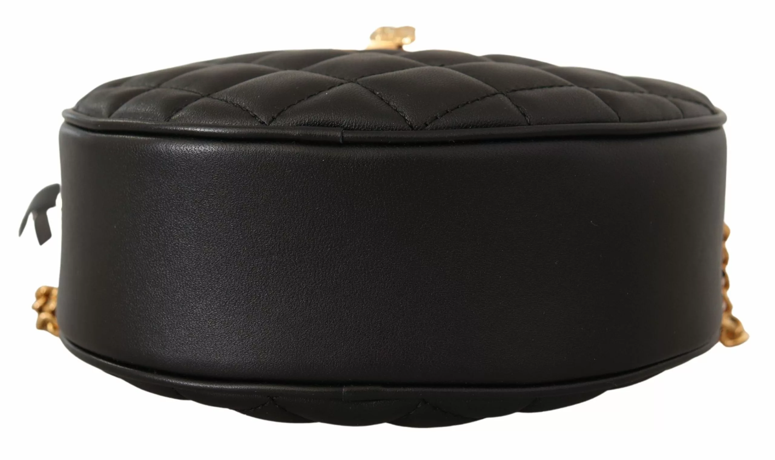 Versace Black Nappa Leather Medusa Round Shoulder Bag Versace Black Nappa Leather Medusa Round Shoulder Bag | Image 4