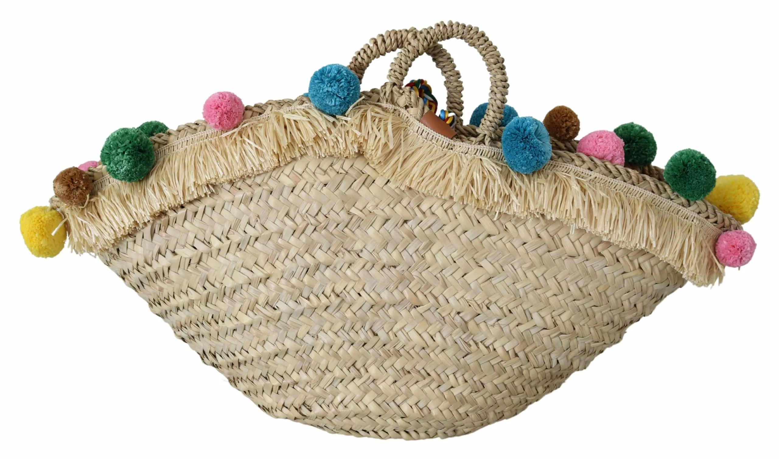 Dolce & Gabbana Multicolor Straw Crystal Ricamo Hand Tote Borse Bag Dolce & Gabbana Multicolor Straw Crystal Ricamo Hand Tote Borse Bag | Image 3