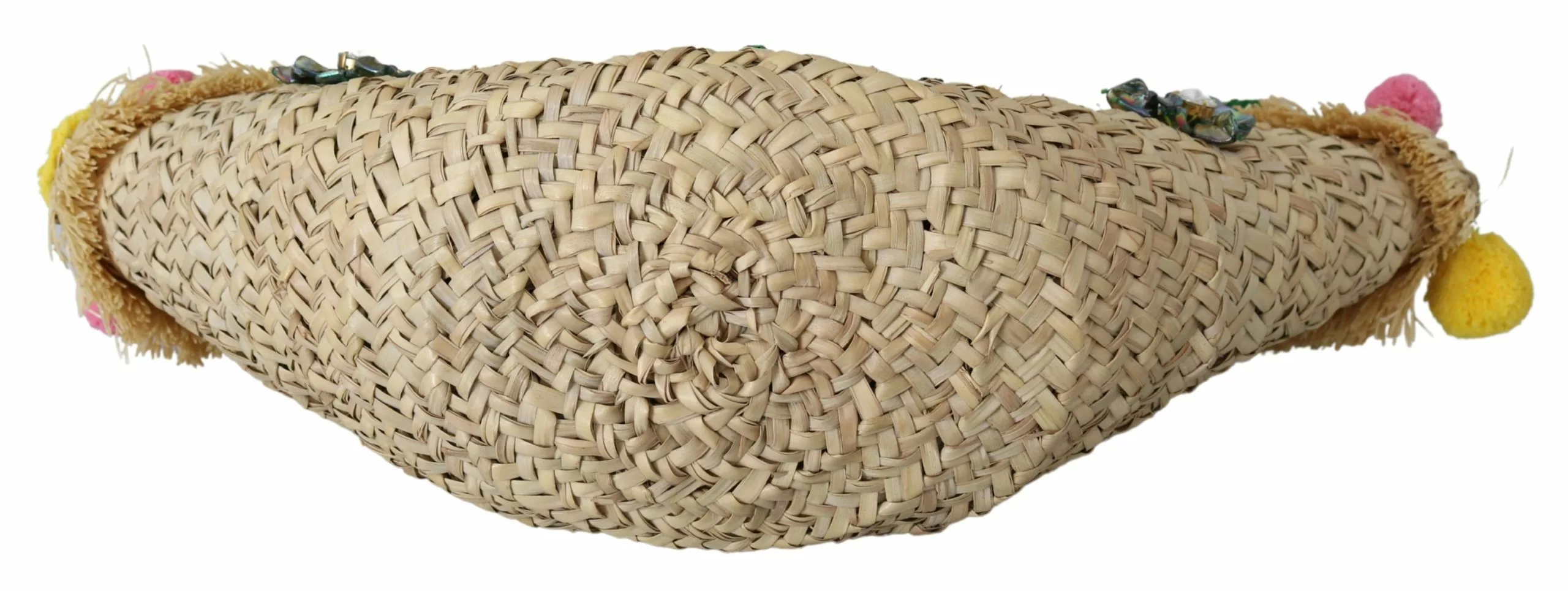 Dolce & Gabbana Multicolor Straw Crystal Ricamo Hand Tote Borse Bag Dolce & Gabbana Multicolor Straw Crystal Ricamo Hand Tote Borse Bag | Image 4