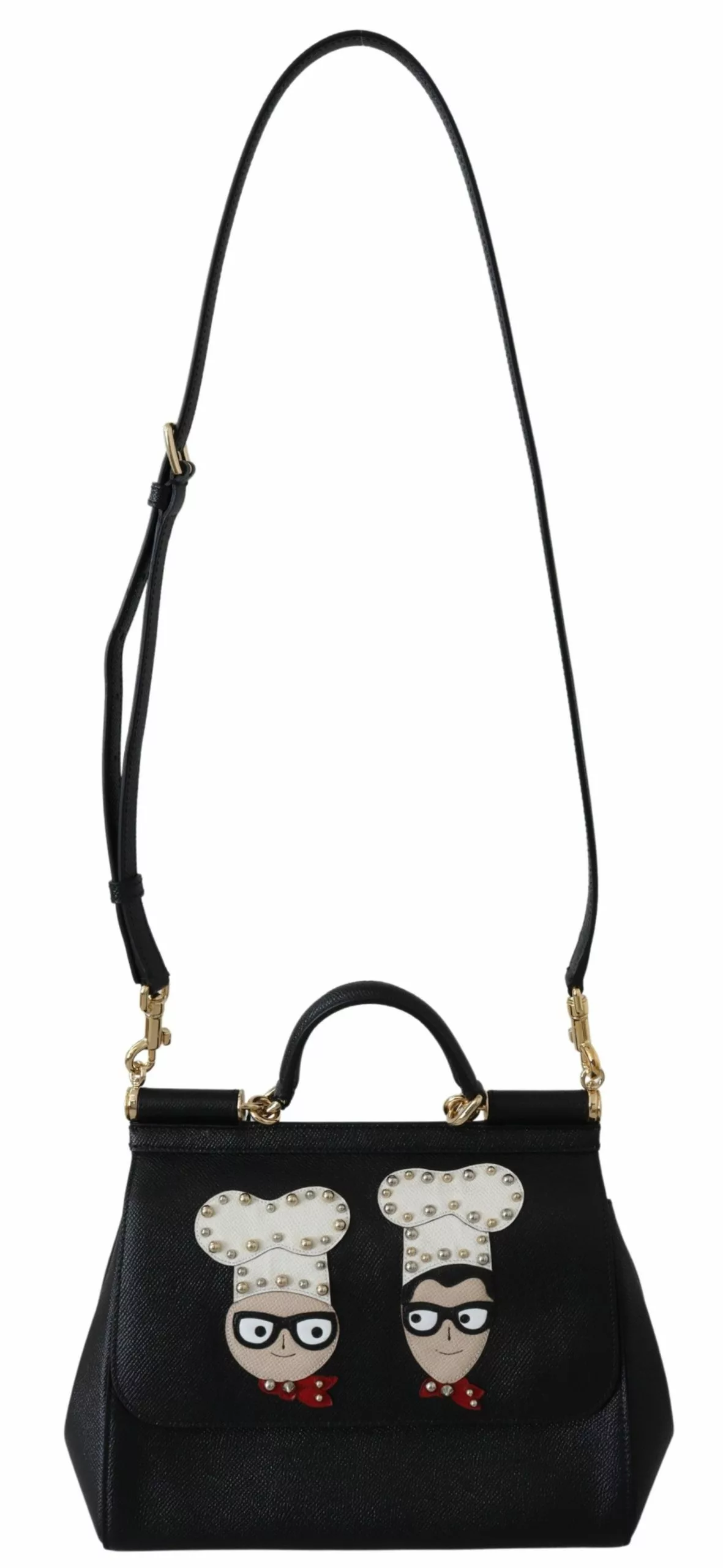 Dolce & Gabbana Black Leather #dgfamily Borse Satchel Handbag Purse SICILY Bag Dolce & Gabbana Black Leather #dgfamily Borse Satchel Handbag Purse SICILY Bag | Image 2