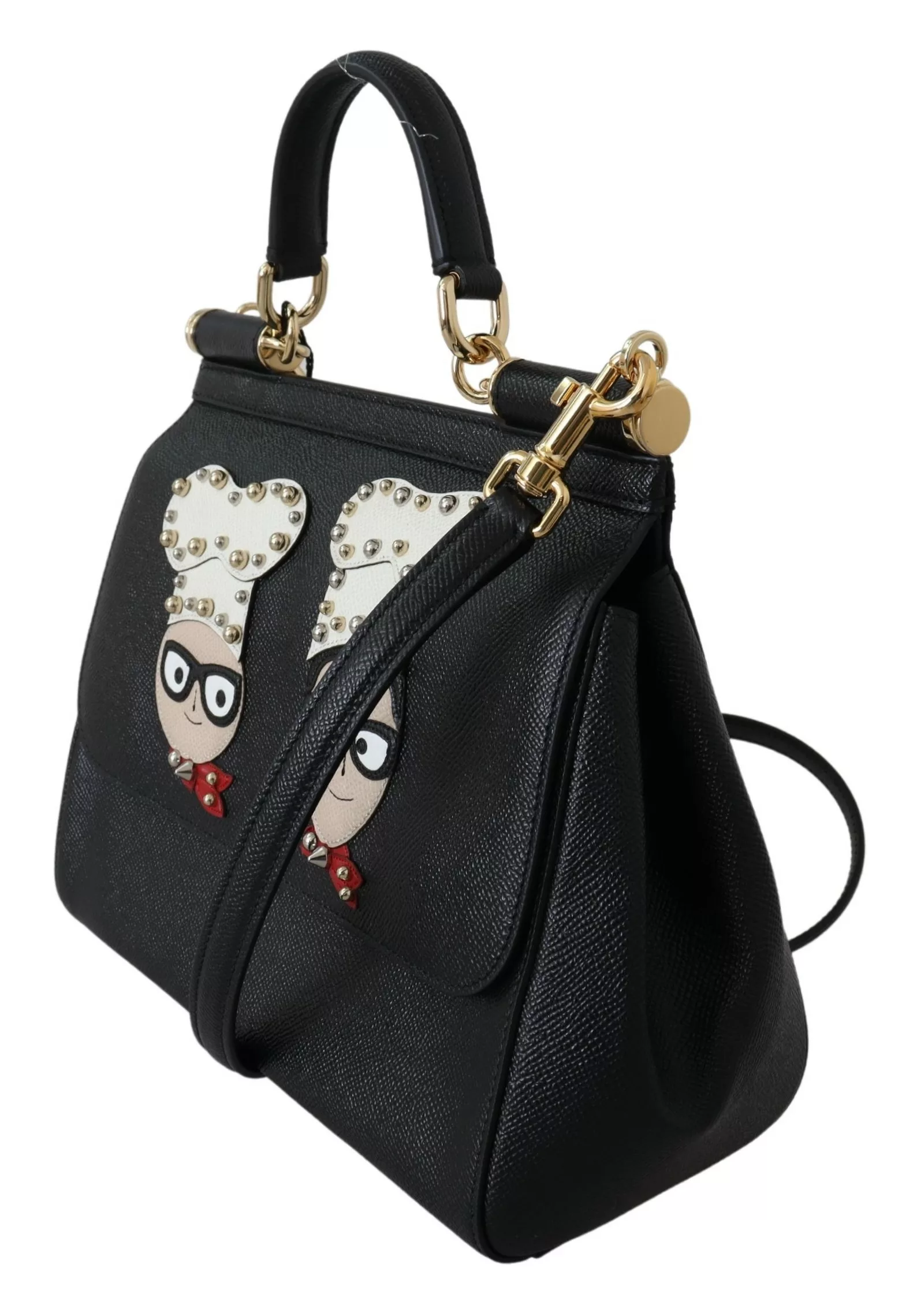 Dolce & Gabbana Black Leather #dgfamily Borse Satchel Handbag Purse SICILY Bag Dolce & Gabbana Black Leather #dgfamily Borse Satchel Handbag Purse SICILY Bag | Image 3