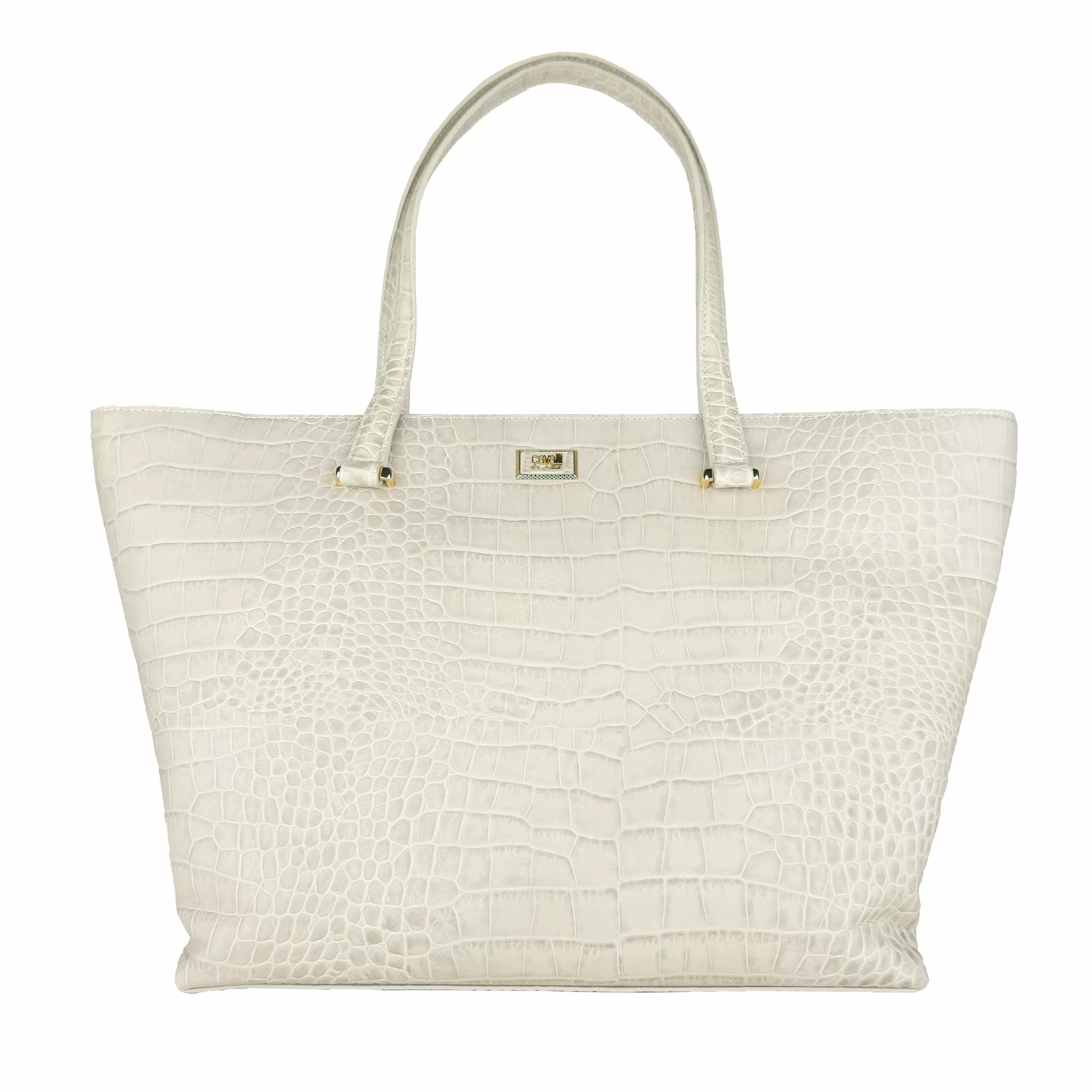 Cavalli Class Bianco Calfskin Handbag Cavalli Class Bianco Calfskin Handbag | Image 1