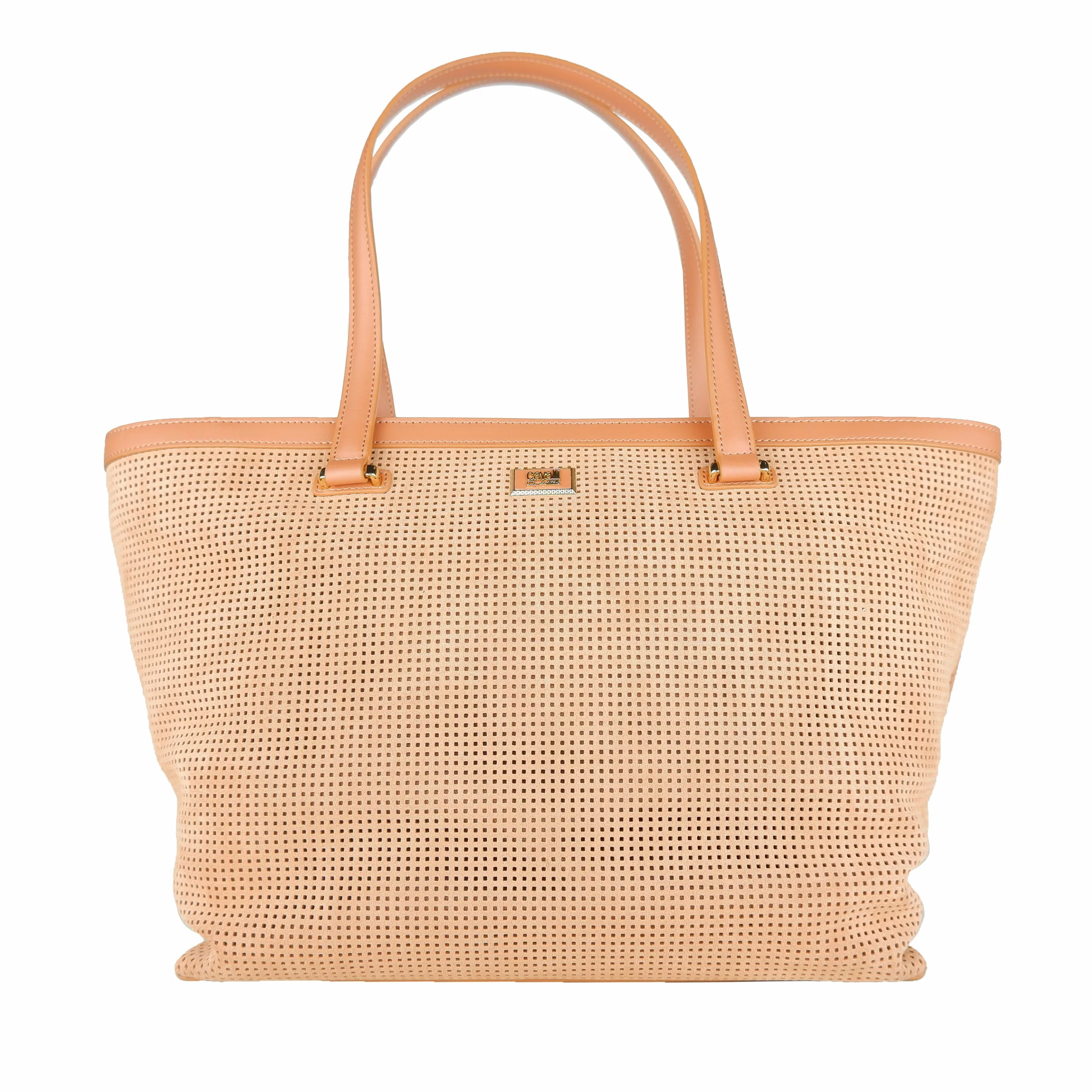 Cavalli Class Marrone Calfskin Handbag Cavalli Class Marrone Calfskin Handbag | Image 1