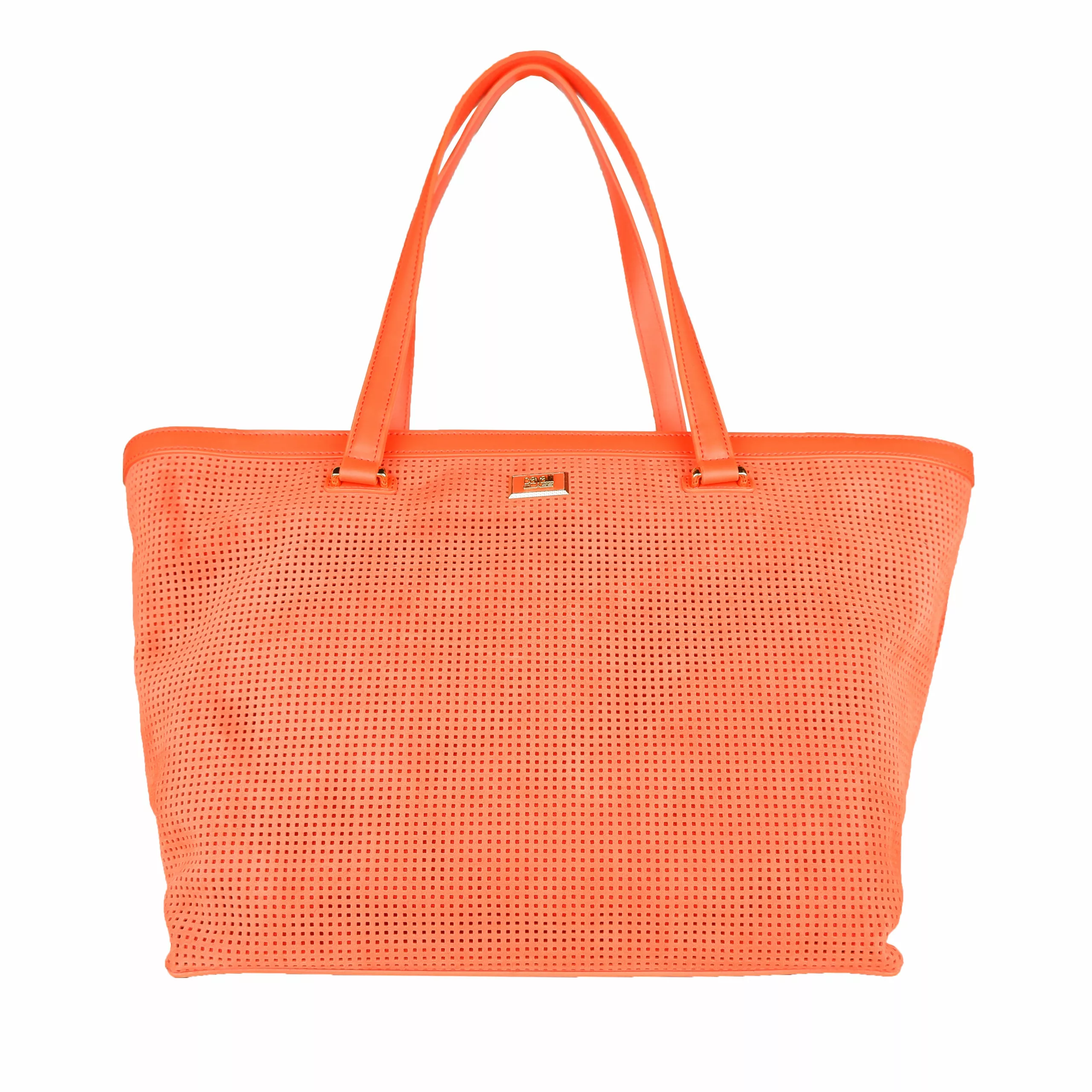 Cavalli Class Arancione Cotton Handbag Cavalli Class Arancione Cotton Handbag | Image 1