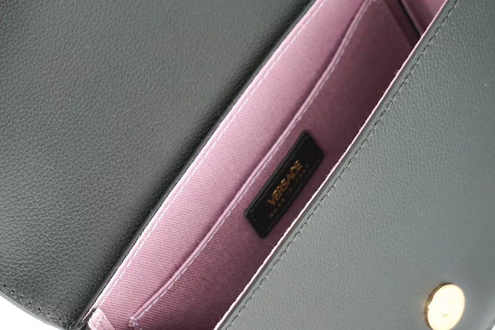 Versace Black Calf Leather Shoulder Bag Versace Black Calf Leather Shoulder Bag | Image 4