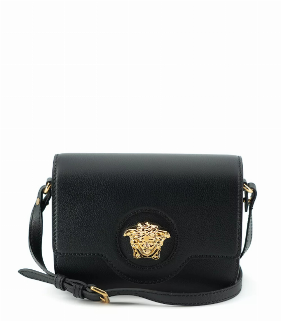 Versace Black Calf Leather Shoulder Bag | Image 1