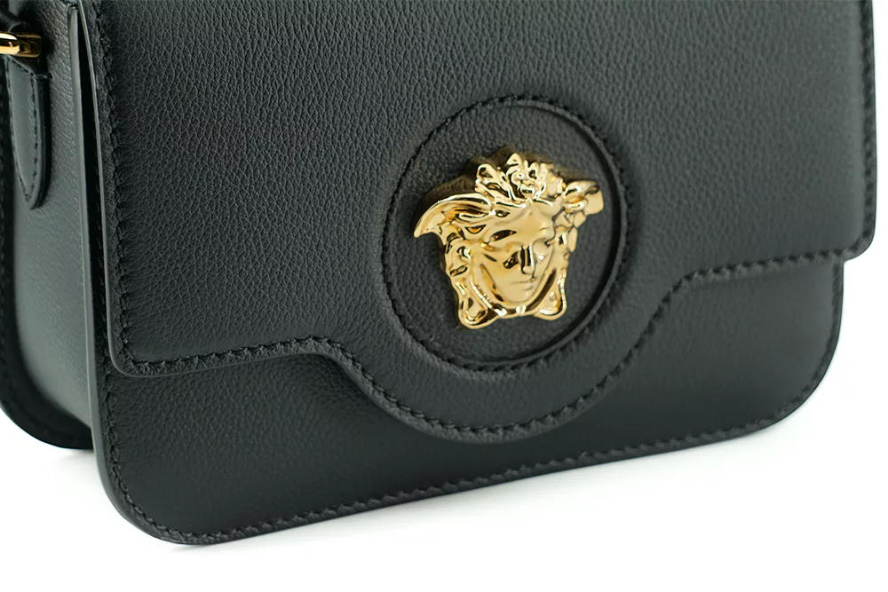 Versace Black Calf Leather Shoulder Bag Versace Black Calf Leather Shoulder Bag | Image 3