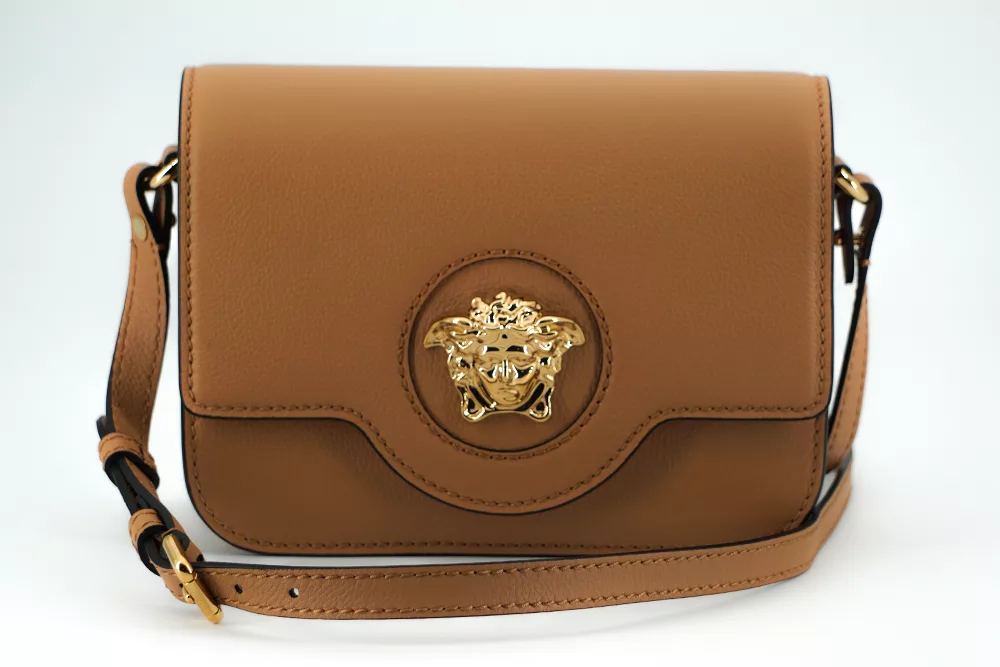 Versace Brown Calf Leather Shoulder Bag Versace Brown Calf Leather Shoulder Bag | Image 1