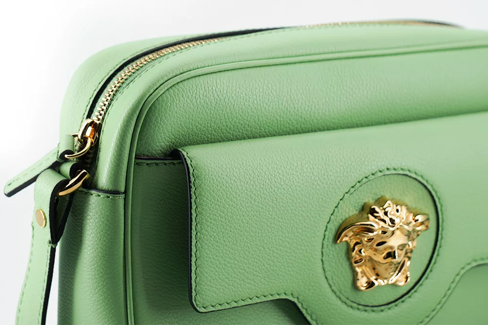 Versace Mint Green Calf Leather Camera Shoulder Bag Versace Mint Green Calf Leather Camera Shoulder Bag | Image 3