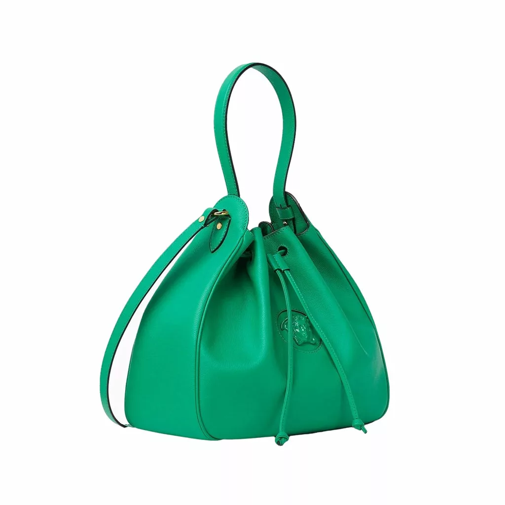 Versace La Medusa Leather Bucket Bag Green Versace La Medusa Leather Bucket Bag Green | Image 7