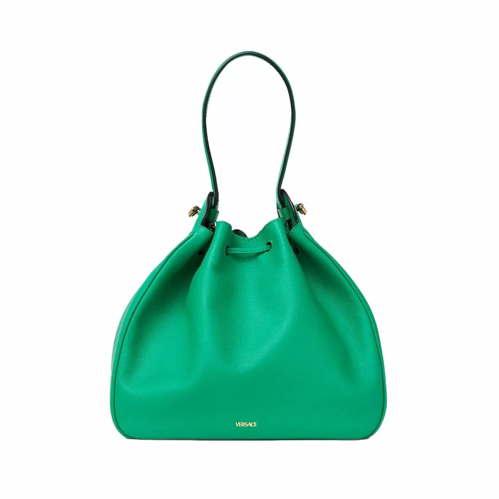 Versace La Medusa Leather Bucket Bag Green Versace La Medusa Leather Bucket Bag Green | Image 6