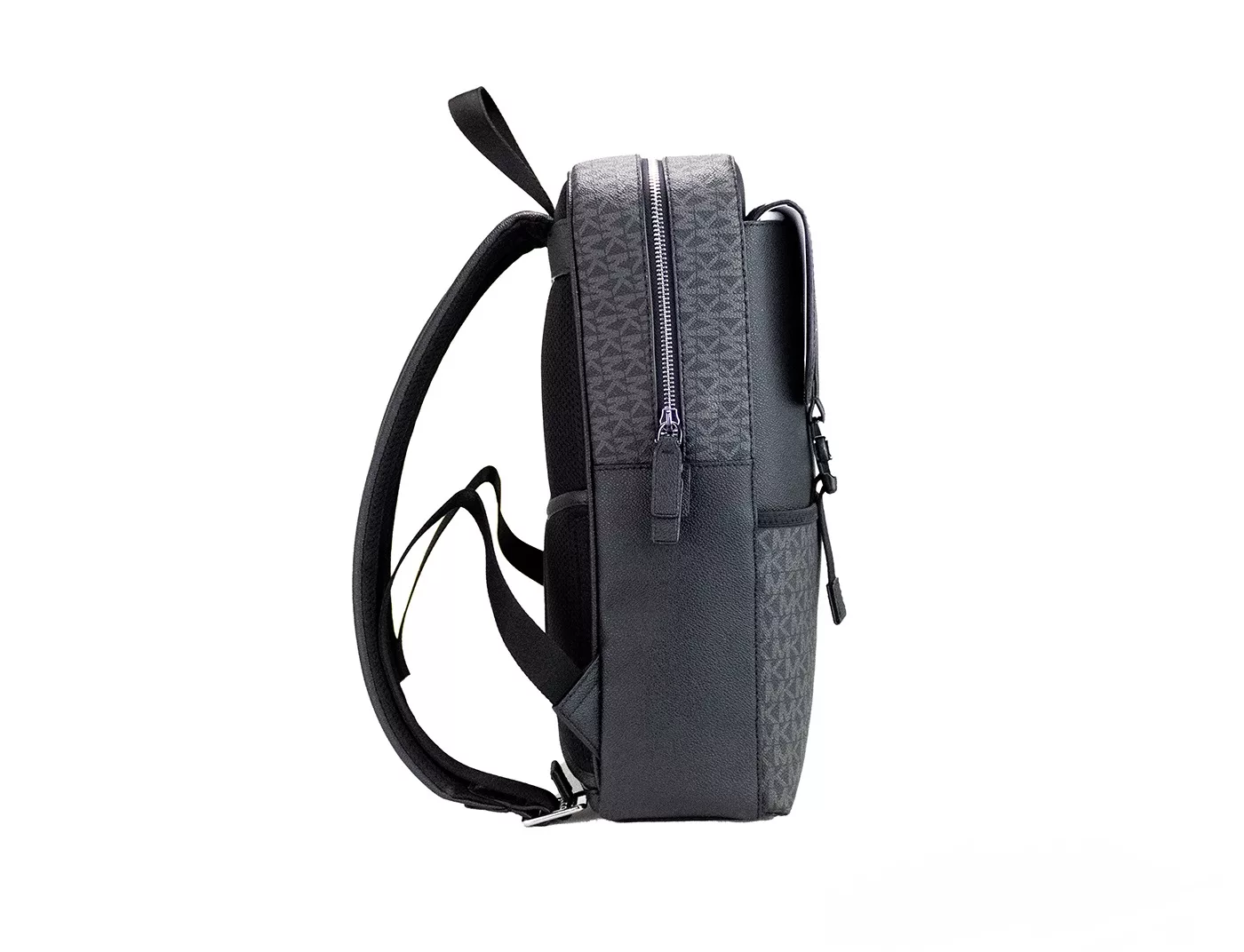 Michael Kors Cooper Large Black Signature PVC Square Sport Backpack Bookbag Michael Kors Cooper Large Black Signature PVC Square Sport Backpack Bookbag | Image 2