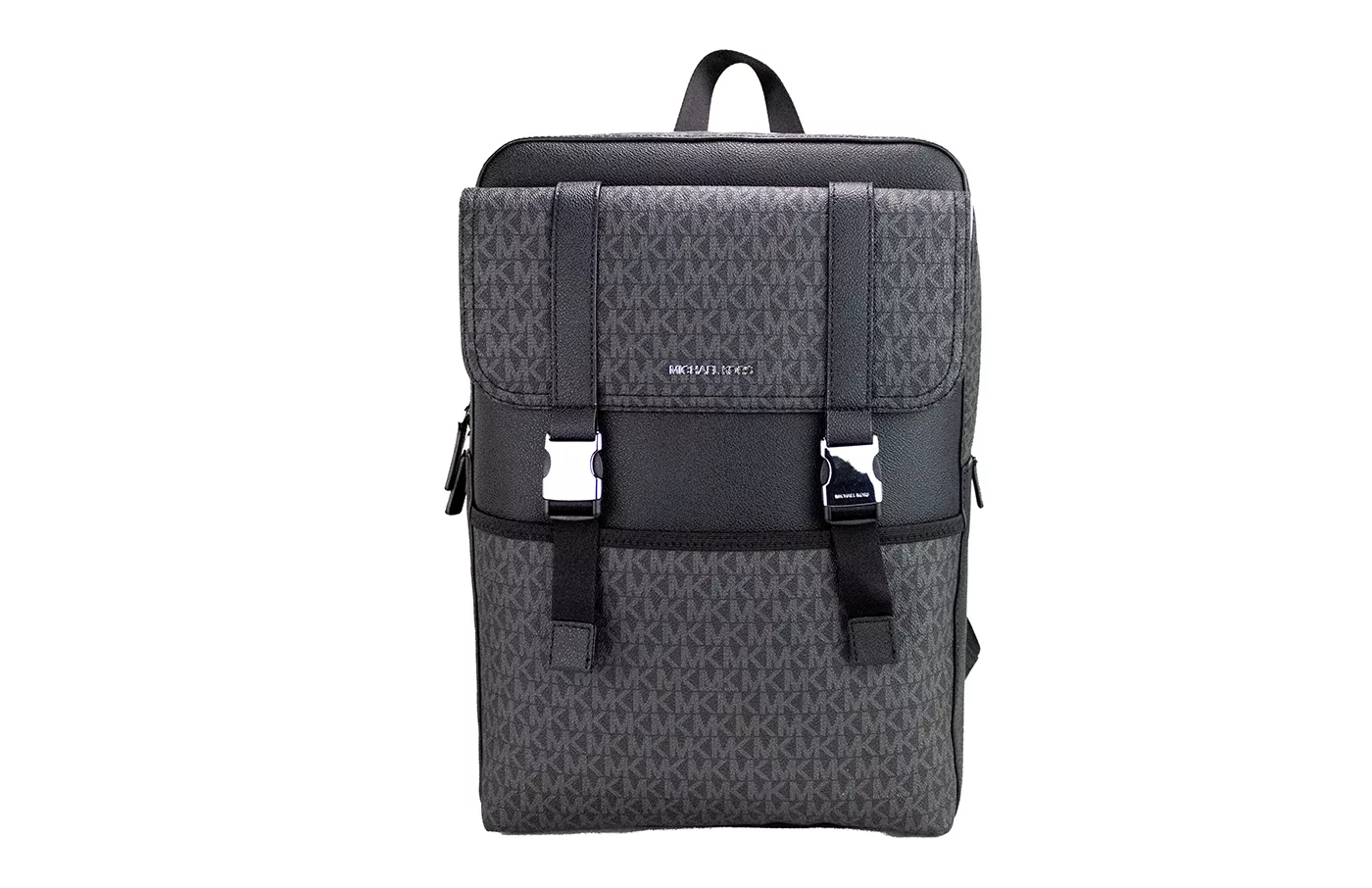 Michael Kors Cooper Large Black Signature PVC Square Sport Backpack Bookbag Michael Kors Cooper Large Black Signature PVC Square Sport Backpack Bookbag | Image 1