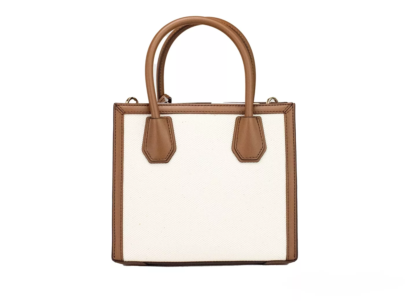 Michael Kors Mercer Medium Luggage Embossed Cotton Canvas Messenger Handbag Michael Kors Mercer Medium Luggage Embossed Cotton Canvas Messenger Handbag | Image 3