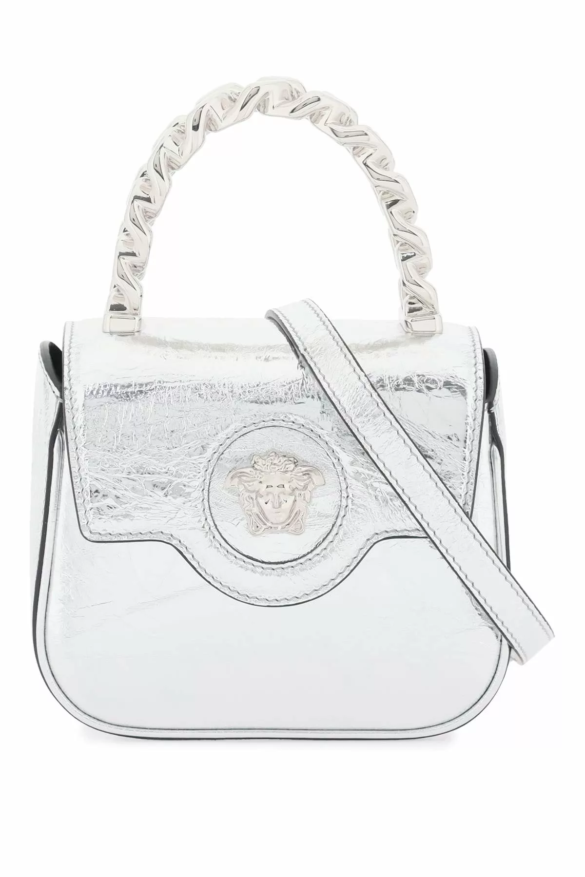 Versace metallic leather ‘la medusa’ mini bag Versace metallic leather ‘la medusa’ mini bag | Image 1