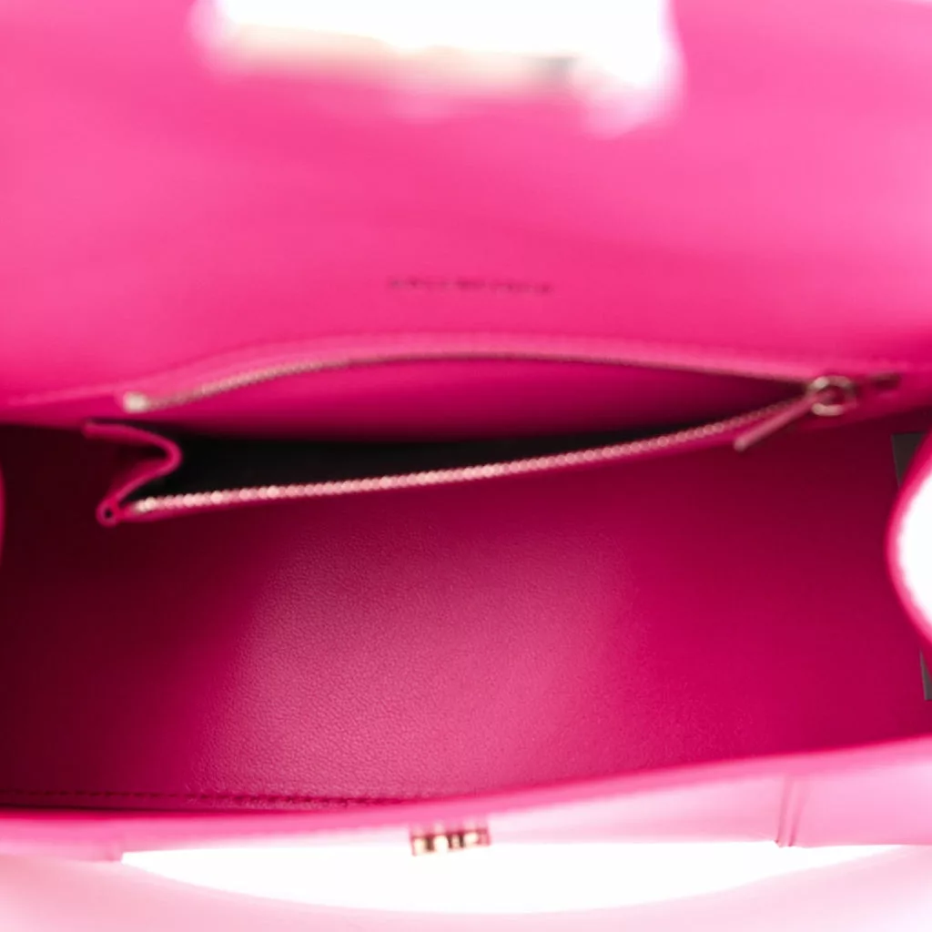 Balenciaga Hourglass Top Handle Shiny Box Acid Fuchsia Balenciaga Hourglass Top Handle Shiny Box Acid Fuchsia | Image 8