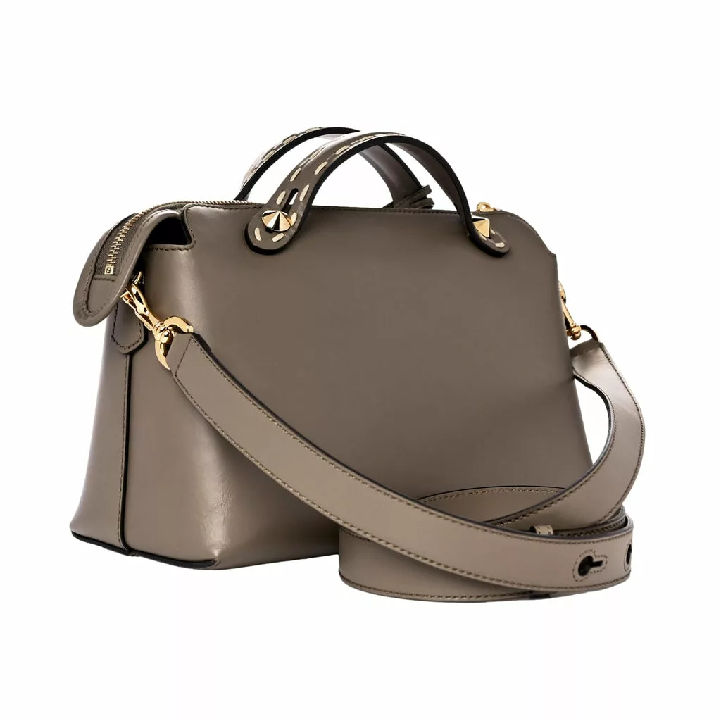 Fendi By The Way Python Print and Grey Leather Boston Fendi By The Way Python Print and Grey Leather Boston | Image 4