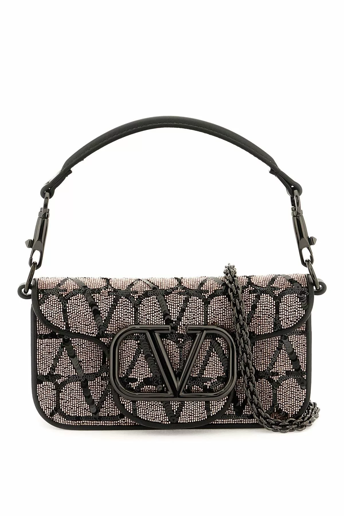 Valentino garavani ‘locò’ small shoulder bag with toile iconographe embroidery Valentino garavani ‘locò’ small shoulder bag with toile iconographe embroidery | Image 1