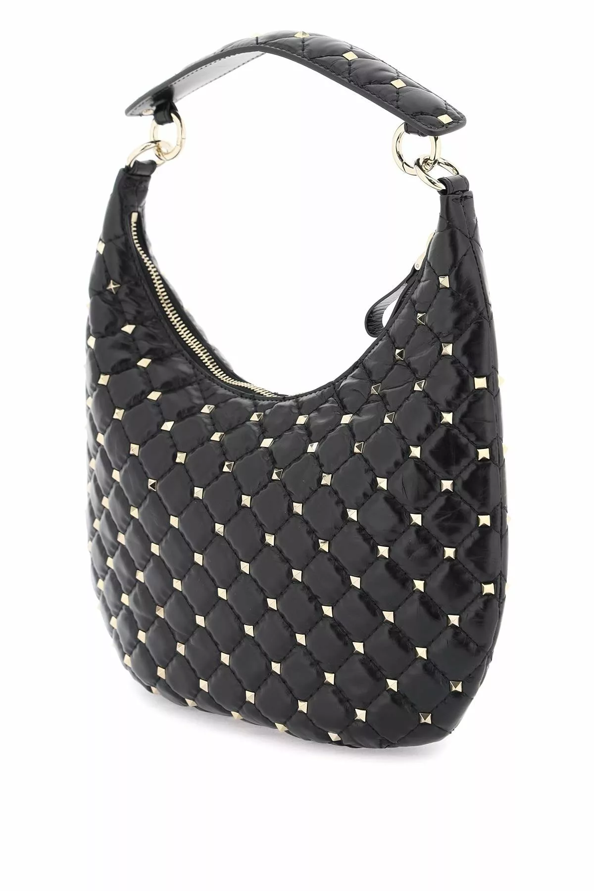 Valentino garavani small leather ‘rockstud spike’ hobo bag Valentino garavani small leather ‘rockstud spike’ hobo bag | Image 2