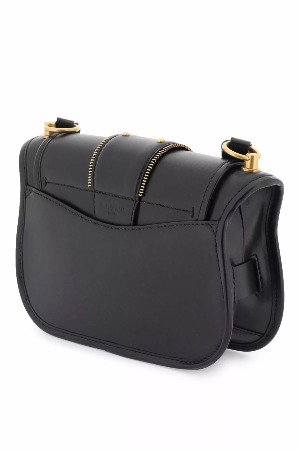 Balmain leather ‘blaze’ bag with monogram buckle Balmain leather ‘blaze’ bag with monogram buckle | Image 2